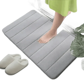 Gray Memory Foam Bath Mat Super Absorbent - GiFTiFY