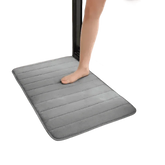 Gray Memory Foam Bath Mat Super Absorbent - GiFTiFY