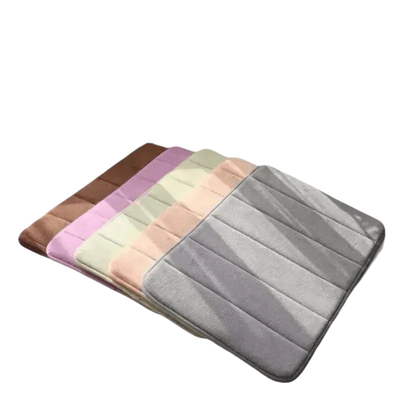 Gray Memory Foam Bath Mat Super Absorbent - GiFTiFY