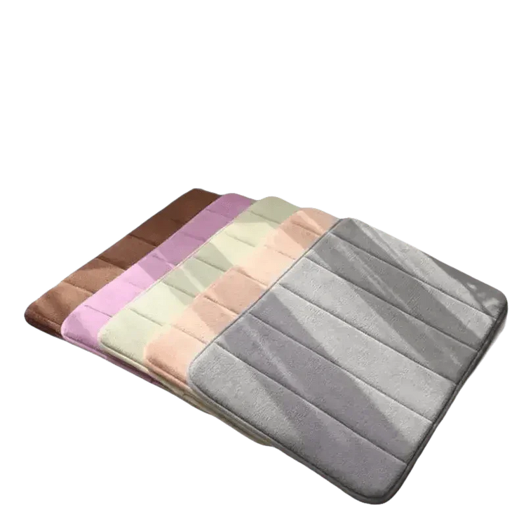 Gray Memory Foam Bath Mat Super Absorbent - GiFTiFY