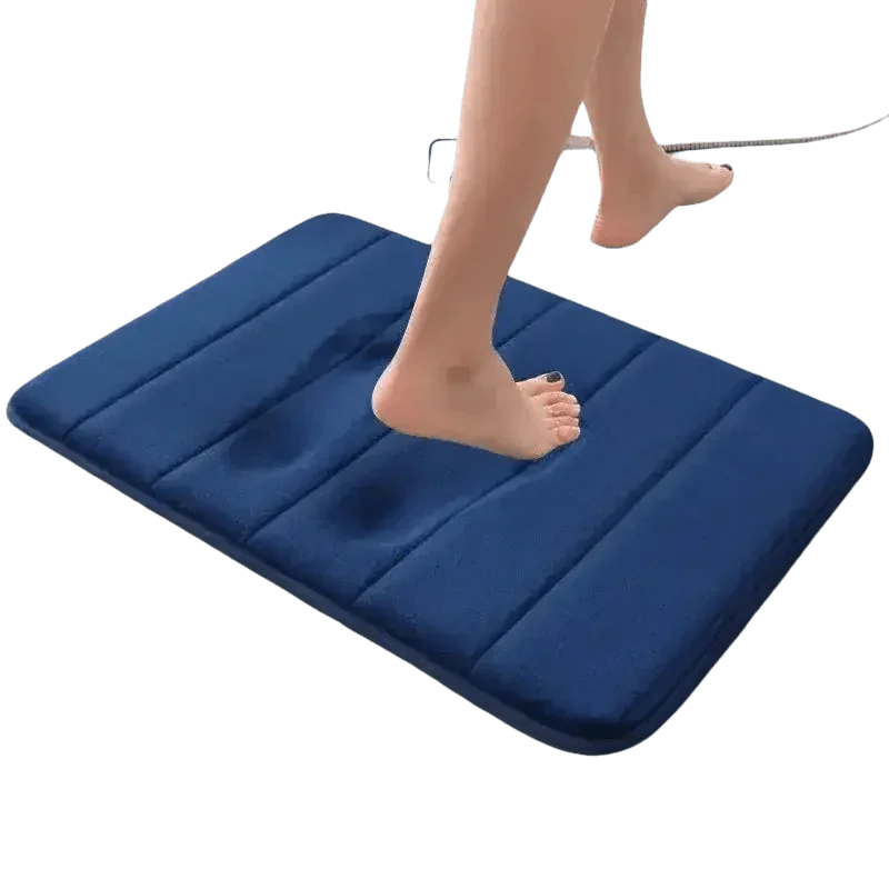 Gray Memory Foam Bath Mat Super Absorbent - GiFTiFY