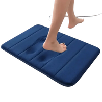 Gray Memory Foam Bath Mat Super Absorbent