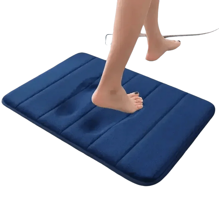 Gray Memory Foam Bath Mat Super Absorbent - GiFTiFY