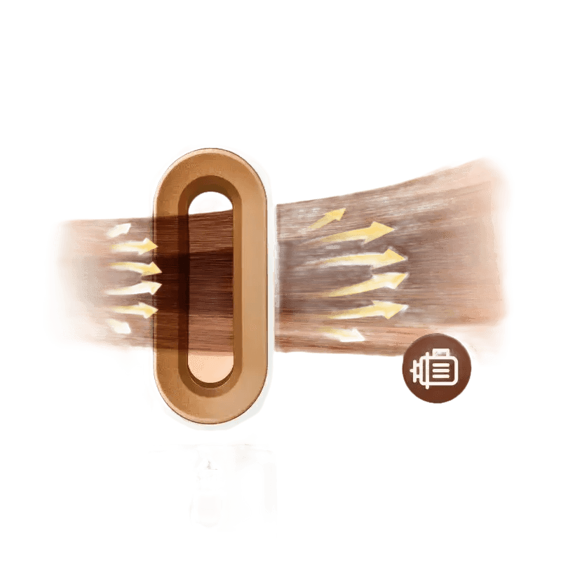 Gray and Pink Hair Dryer Hot Comb Rose Red Set - GiFTiFY