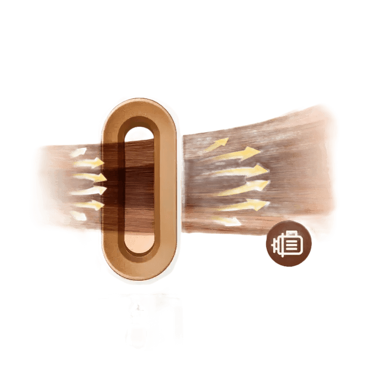 Gray and Pink Hair Dryer Hot Comb Rose Red Set - GiFTiFY