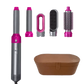 Gray and Pink Hair Dryer Hot Comb Rose Red Set - GiFTiFY