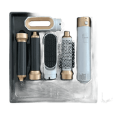 Gray and Pink Hair Dryer Hot Comb Rose Red Set - GiFTiFY