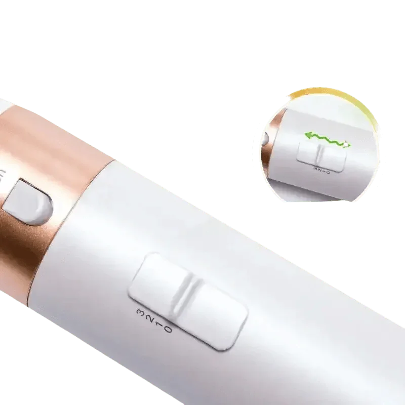 Gray and Pink Hair Dryer Hot Comb Rose Red Set - GiFTiFY