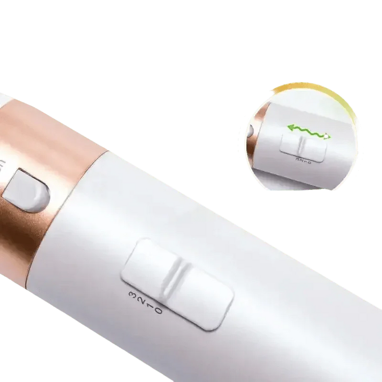 Gray and Pink Hair Dryer Hot Comb Rose Red Set - GiFTiFY