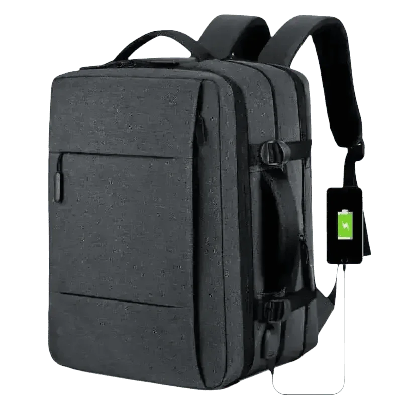 Gray Voyager Elite Travel Expandable Backpack - GiFTiFY