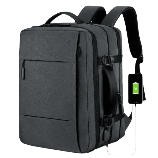Gray Voyager Elite Travel Expandable Backpack - GiFTiFY