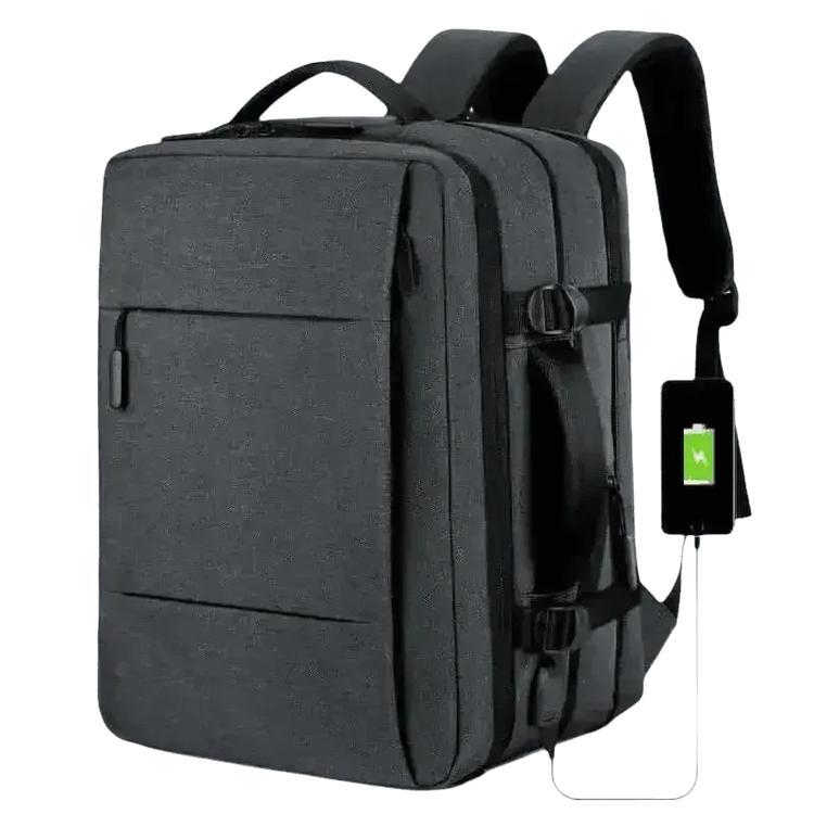 Gray Voyager Elite Travel Expandable Backpack - GiFTiFY