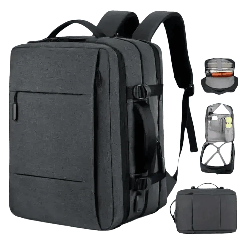Gray Voyager Elite Travel Expandable Backpack - GiFTiFY