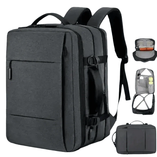 Gray Voyager Elite Travel Expandable Backpack - GiFTiFY