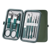 Green Case Stainless Steel Nail Clippers Set - GiFTiFY