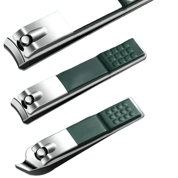 Green Case Stainless Steel Nail Clippers Set - GiFTiFY