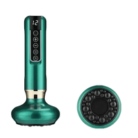 Green Electric Cupping Massager Vacuum Suction Electric Cupping Massager One-Key Pressure Relief