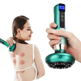 Green Electric Cupping Massager Vacuum Suction Electric Cupping Massager One-Key Pressure Relief - GiFTiFY