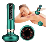 Green Electric Cupping Massager Vacuum Suction Electric Cupping Massager One-Key Pressure Relief - GiFTiFY