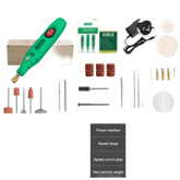 Green Electric Drill Grinder Engraver Pen with Accessories - GiFTiFY