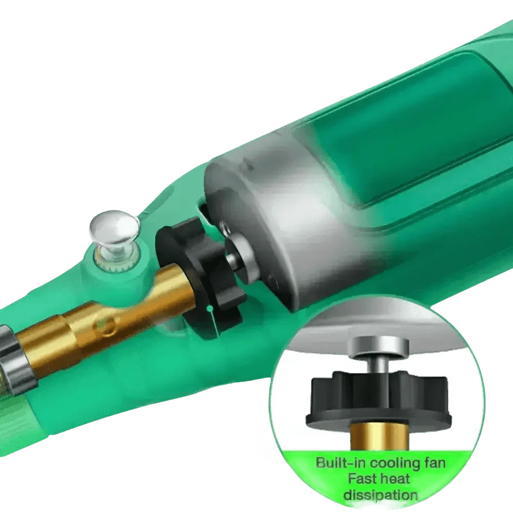 Green Electric Drill Grinder Engraver Pen with Accessories - GiFTiFY