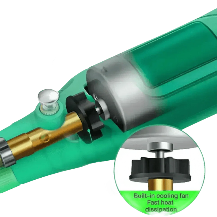 Green Electric Drill Grinder Engraver Pen with Accessories - GiFTiFY