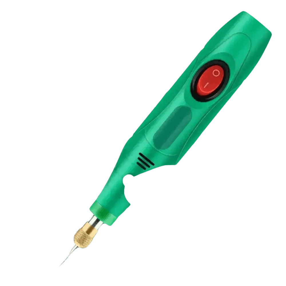 Green Electric Drill Grinder Engraver Pen with Accessories - GiFTiFY