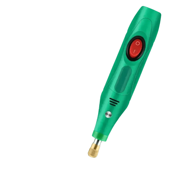 Green Electric Drill Grinder Engraver Pen with Accessories - GiFTiFY