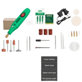 Green Electric Drill Grinder Engraver Pen with Accessories - GiFTiFY