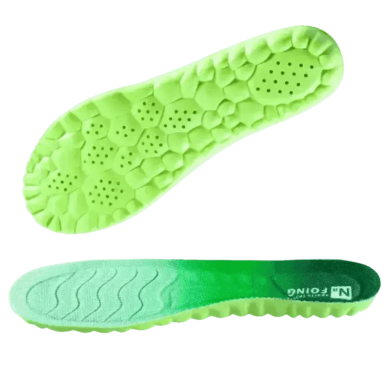 Green Orthopedic Sport Insoles Breathable Shock Absorption by ZUHUHU Store