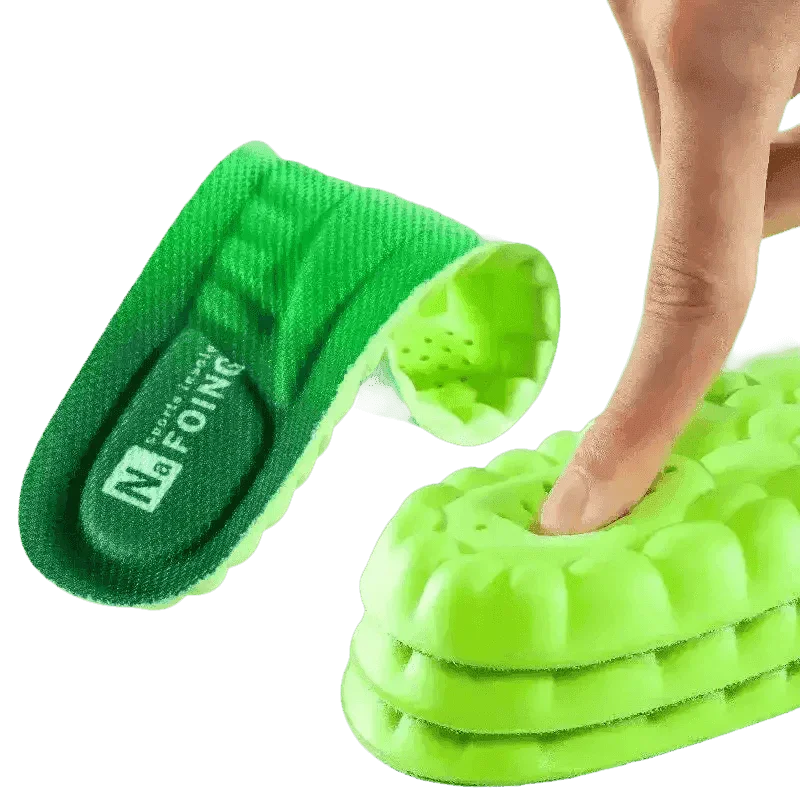 Green Orthopedic Sport Insoles Breathable Shock Absorption - hover