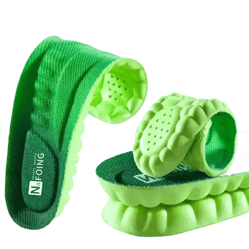 Green Orthopedic Sport Insoles Breathable Shock Absorption - GiFTiFY