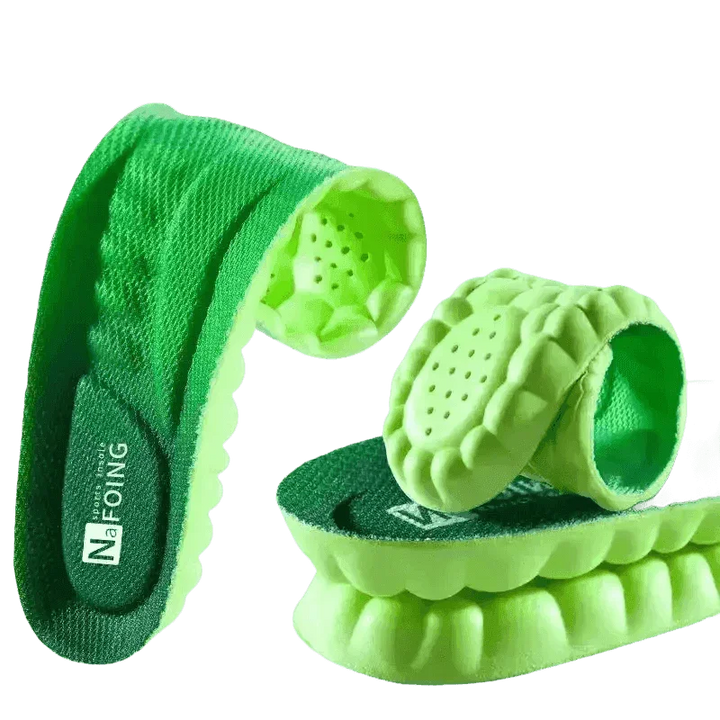 Green Orthopedic Sport Insoles Breathable Shock Absorption - GiFTiFY