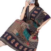 Green Printed Summer Long Maxi Dress - GiFTiFY