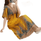 Green Printed Summer Long Maxi Dress - GiFTiFY