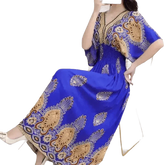 Green Printed Summer Long Maxi Dress - GiFTiFY