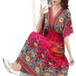 Green Printed Summer Long Maxi Dress - GiFTiFY