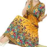 Green Printed Summer Long Maxi Dress - GiFTiFY