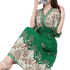 Green Printed Summer Long Maxi Dress - GiFTiFY