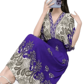 Green Printed Summer Long Maxi Dress - GiFTiFY