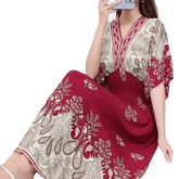 Green Printed Summer Long Maxi Dress - GiFTiFY