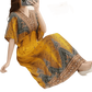 Green Printed Summer Long Maxi Dress - GiFTiFY