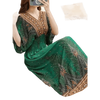 Green Printed Summer Long Maxi Dress - GiFTiFY