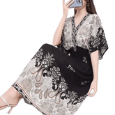 Green Printed Summer Long Maxi Dress - GiFTiFY