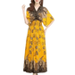 Green Printed Summer Long Maxi Dress - GiFTiFY