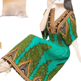 Green Printed Summer Long Maxi Dress - GiFTiFY