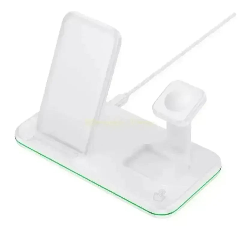 H7BB Wireless Charging Station 15W Fast Charging Stand Night Light - GiFTiFY
