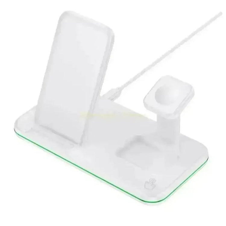 H7BB Wireless Charging Station 15W Fast Charging Stand Night Light - GiFTiFY
