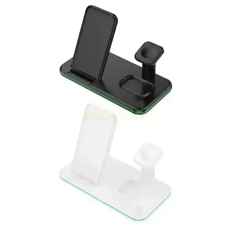 H7BB Wireless Charging Station 15W Fast Charging Stand Night Light Wireless Charger by DSERS