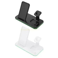 H7BB Wireless Charging Station 15W Fast Charging Stand Night Light